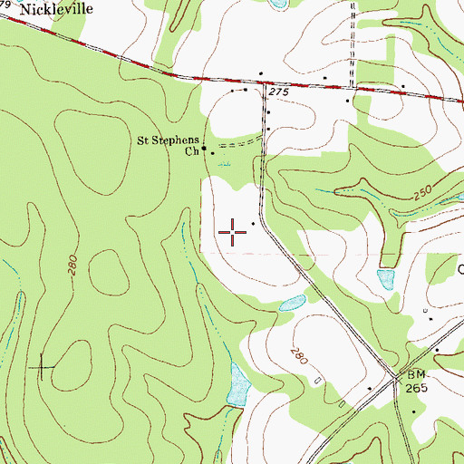 Topographic Map of WTLH-TV (Bainbridge), GA
