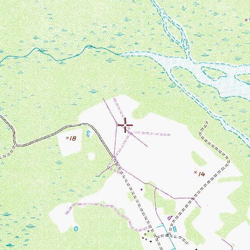 Topographic Map of WSAV-TV (Savannah), GA