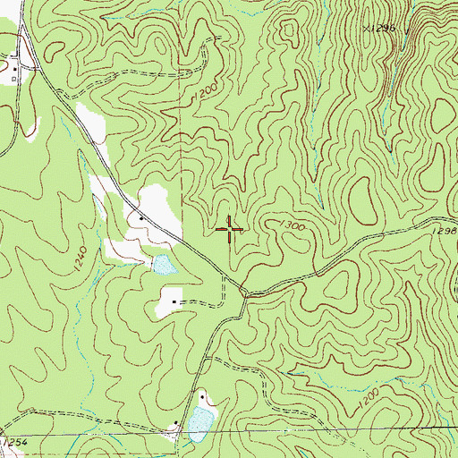 Topographic Map of Baxter Prospect, GA