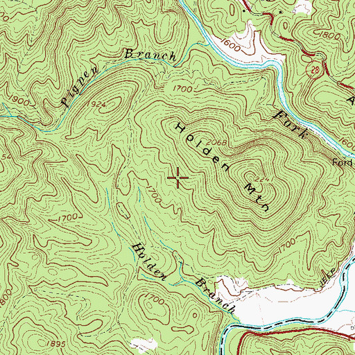 Topographic Map of Chattooga River Prospect, GA
