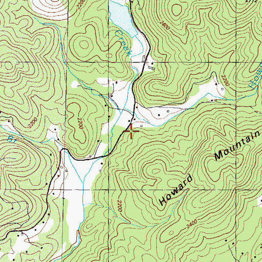 Topographic Map of Moore Girls Mine, GA