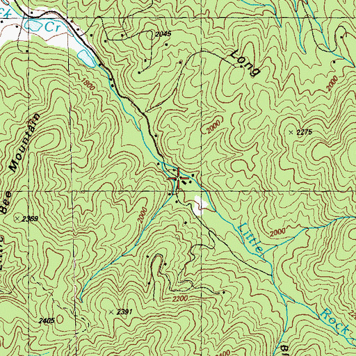 Topographic Map of Camp Patoka, GA