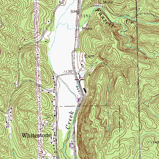 Topographic Map of Gartrell (historical), GA