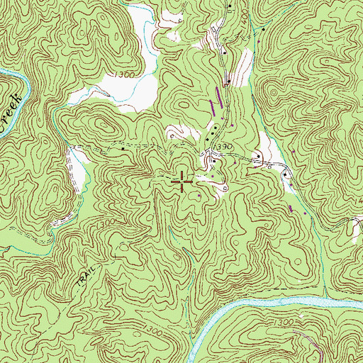 Topographic Map of Pleasant Grove School (historical), GA