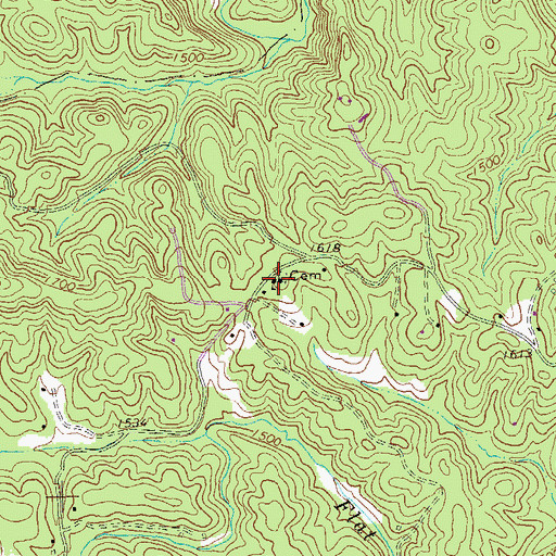 Topographic Map of Seventh Day Adventist Church, GA
