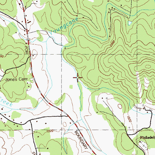 Topographic Map of Clements Mill (historical), GA