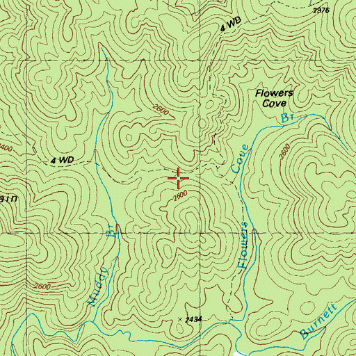 Topographic Map of Gum Gap School (historical), GA
