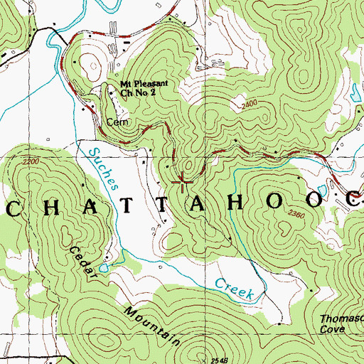 Topographic Map of Peggy Hale School (historical), GA