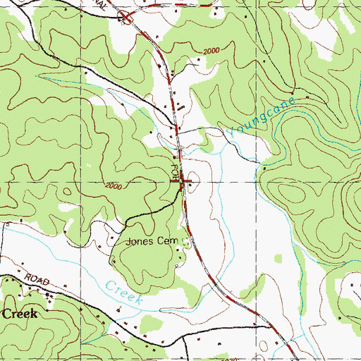 Topographic Map of Rogers (historical), GA