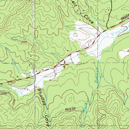 Topographic Map of Timber Ridge School (historical), GA
