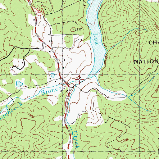 Topographic Map of Yates Mill (historical), GA