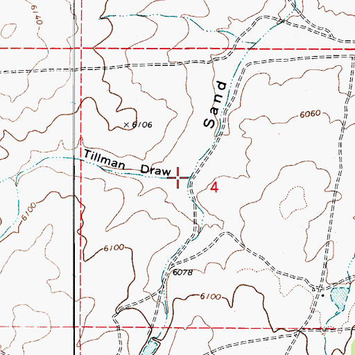 Topographic Map of Tillman Draw, AZ