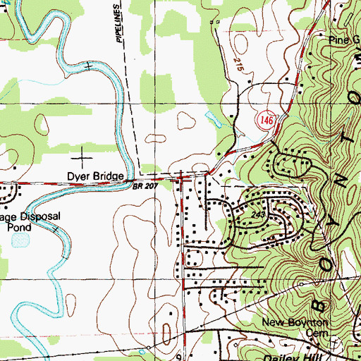 Topographic Map of Dafron, GA