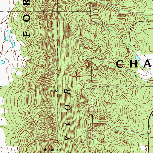 Topographic Map of Dedmon Cemetery, GA