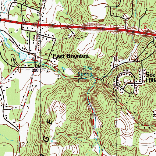 Topographic Map of Ellie Spring, GA