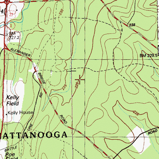 Topographic Map of Helm Monument, GA
