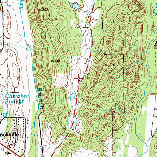 Topographic Map of House of Prayer Church, GA