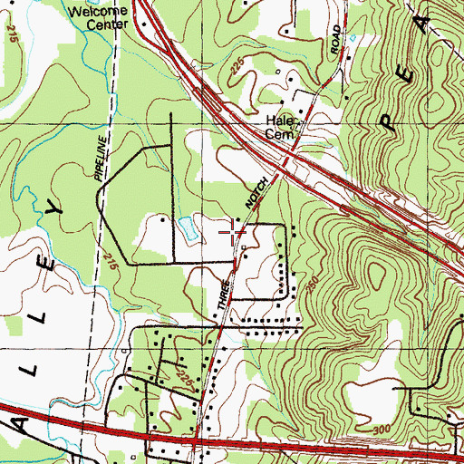 Topographic Map of John Calvin Church, GA