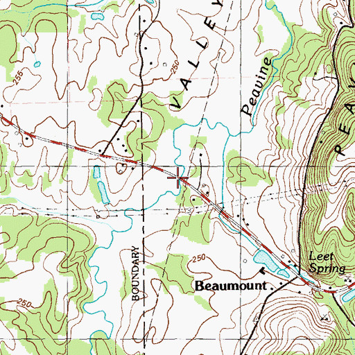 Topographic Map of Lees Mill (historical), GA