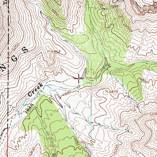 Topographic Map of Tin Can Draw, AZ