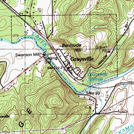 Topographic Map of Opeleika (historical), GA