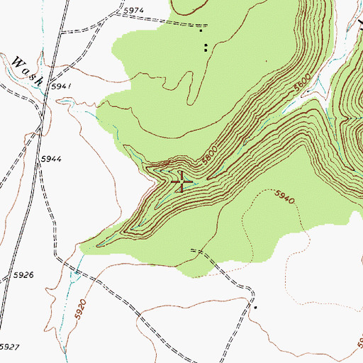 Topographic Map of Tin Can Wash, AZ
