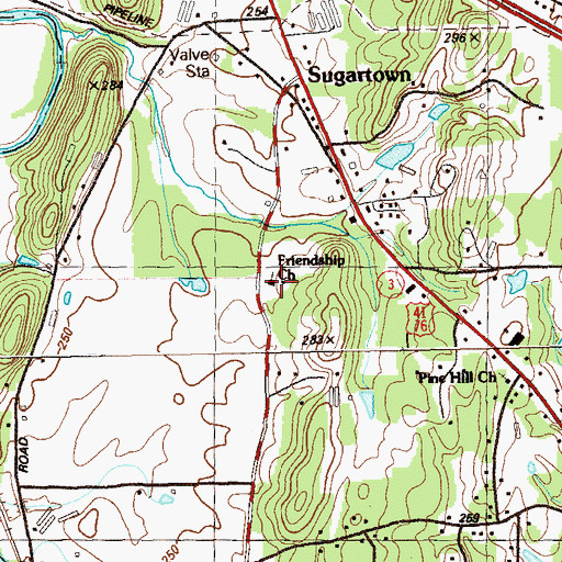 Topographic Map of Union Academy (historical), GA