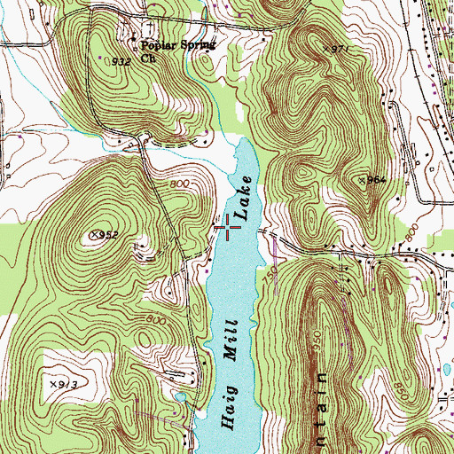 Topographic Map of Alts Mill (historical), GA