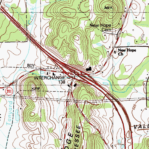 Topographic Map of Cook Lake (historical), GA