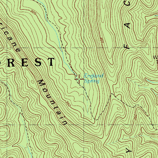 Topographic Map of England Spring, GA