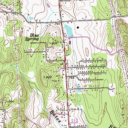 Topographic Map of Good Samaritan Church, GA