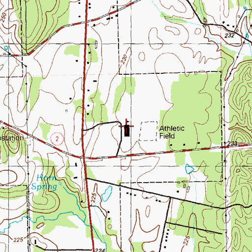Topographic Map of Varnell Elementary School, GA