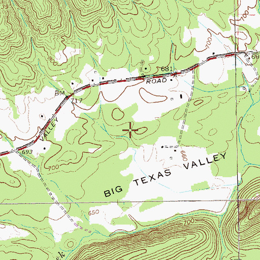 Topographic Map of Buffington Spring, GA
