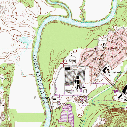 Topographic Map of Chieftains Museum, GA