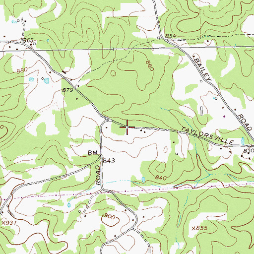 Topographic Map of Flint Hill School (historical), GA