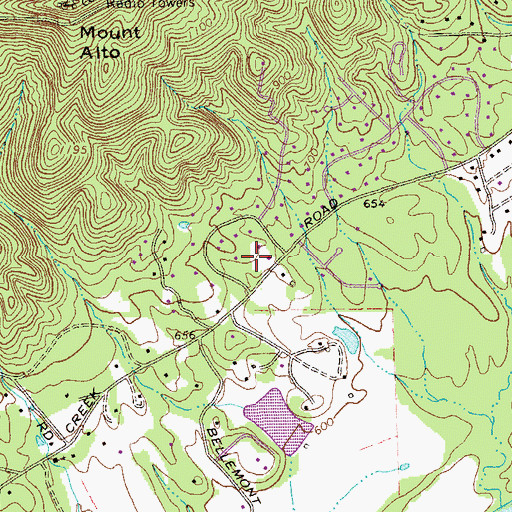 Topographic Map of Horseshoe Bend, GA