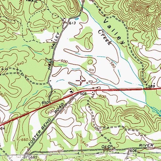 Topographic Map of Indian Cemetery, GA