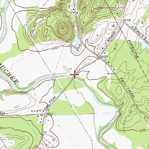 Topographic Map of Jones Mill (historical), GA