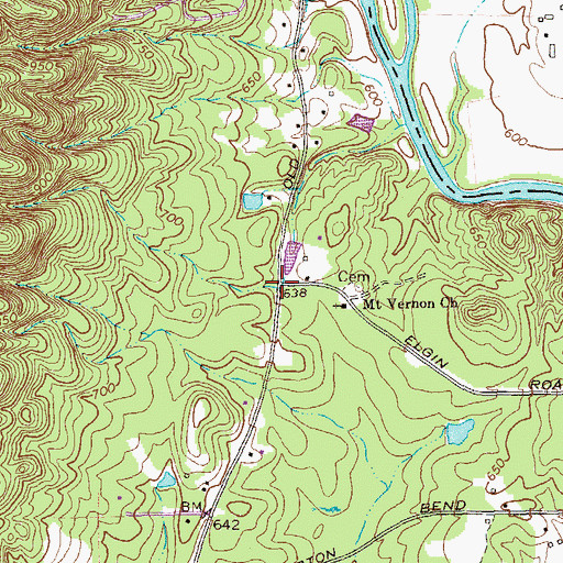 Topographic Map of Margie (historical), GA