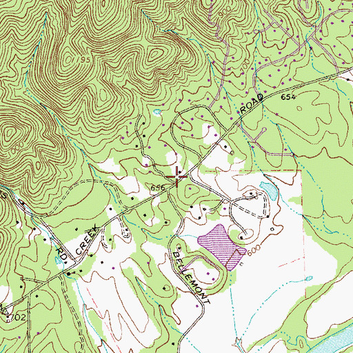 Topographic Map of Mount Alto School (historical), GA