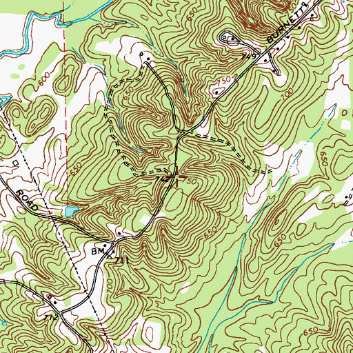 Topographic Map of Payne School (historical), GA