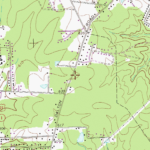 Topographic Map of Warren School (historical), GA