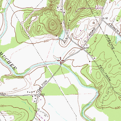 Topographic Map of Wright School (historical), GA