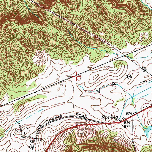 Topographic Map of Yancey (historical), GA