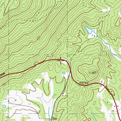 Topographic Map of Barretts Church, GA