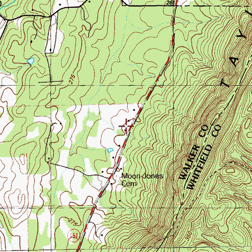 Topographic Map of Bethesda Church, GA