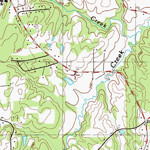 Topographic Map of Blessed Hope Mission, GA