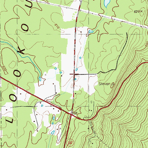 Topographic Map of Dillon (historical), GA