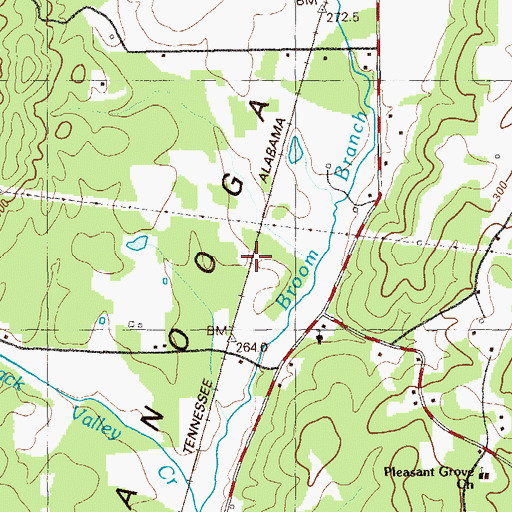 Topographic Map of Frick Gap (historical), GA