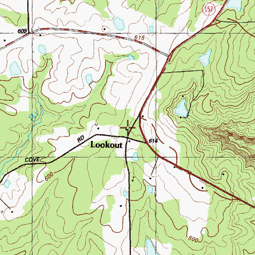 Topographic Map of High Church, GA